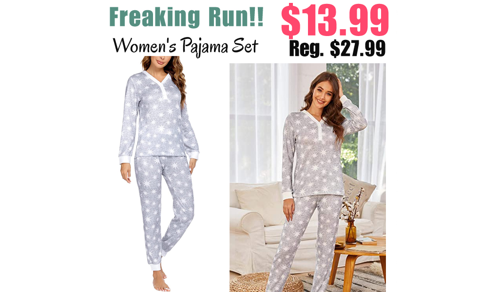 Women's Pajama Set Only $13.99 Shipped on Amazon (Regularly $27.99)