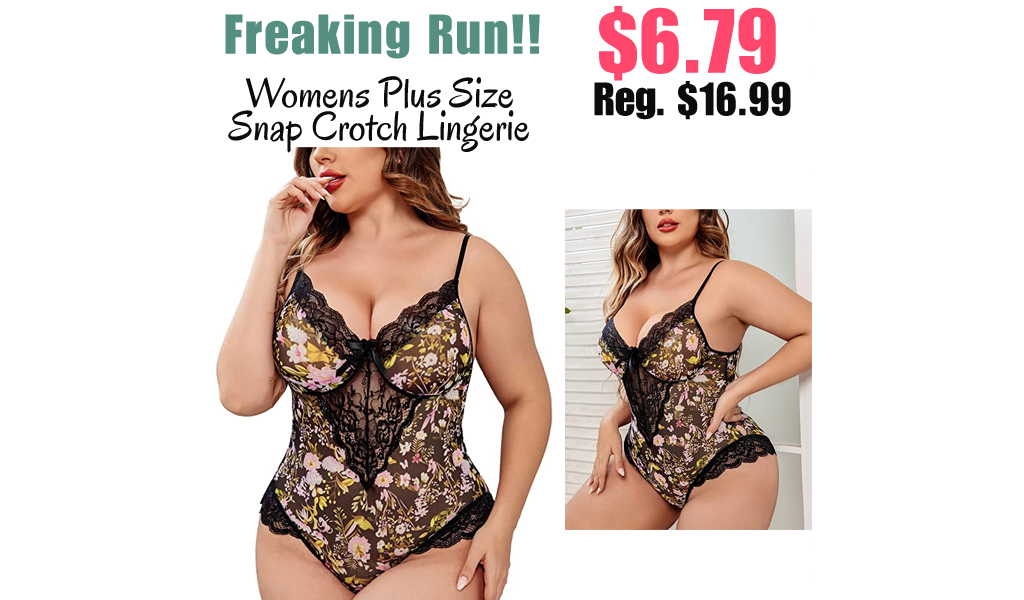 Womens Plus Size Snap Crotch Lingerie Only $6.79 Shipped on Amazon (Regularly $16.99)