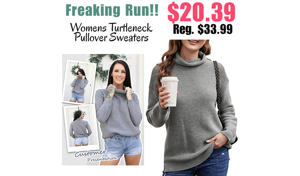 Womens Turtleneck Pullover Sweaters Only $20.39 Shipped on Amazon (Regularly $33.99)