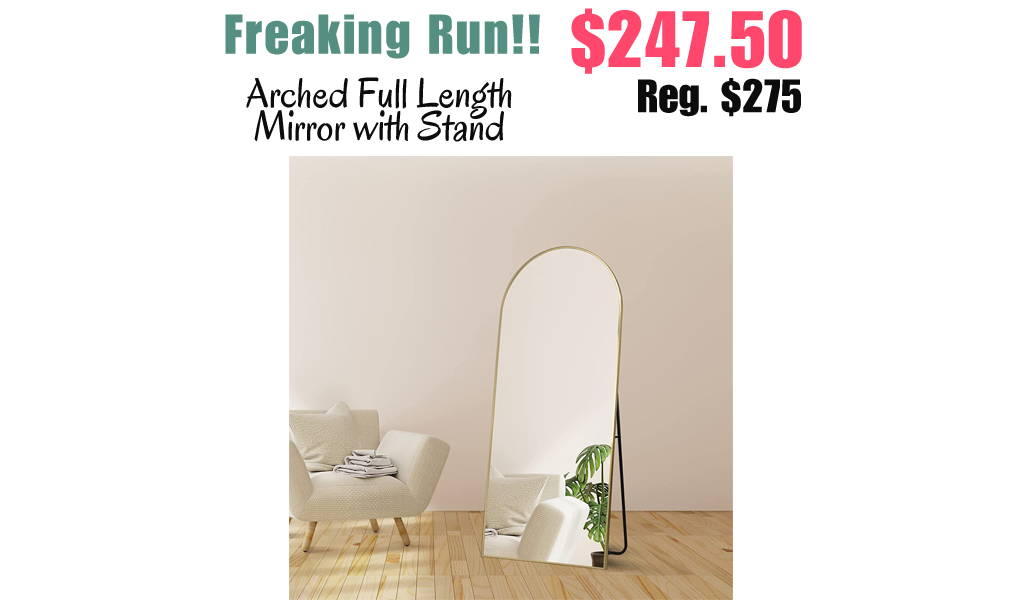 Arched Full Length Mirror with Stand Only $247.50 Shipped on Amazon (Regularly $275)