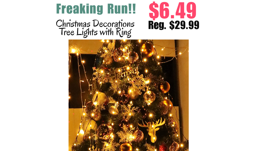Christmas Decorations Tree Lights with Ring Only $6.49 Shipped on Amazon (Regularly $29.99)