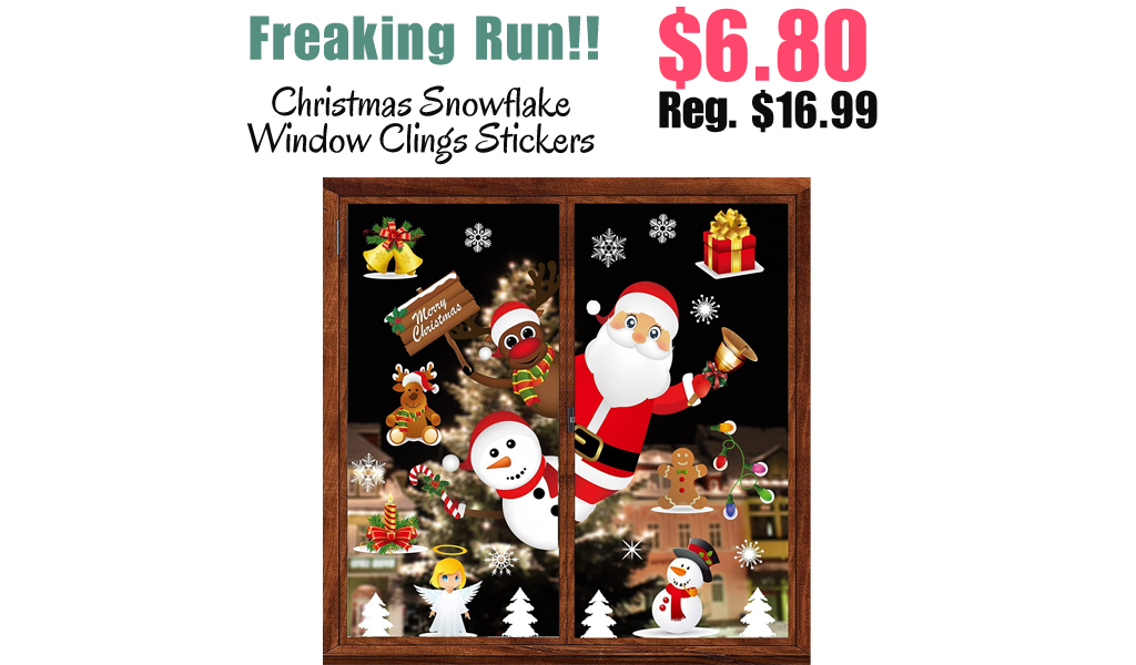 Christmas Snowflake Window Clings Stickers Only $6.80 Shipped on Amazon (Regularly $16.99)