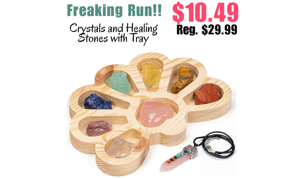 Crystals and Healing Stones with Tray Only $10.49 Shipped on Amazon (Regularly $29.99)