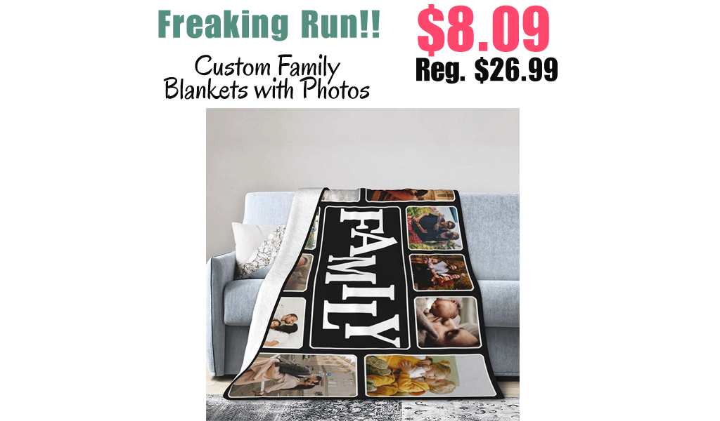 Custom Family Blankets with Photos Only $8.09 Shipped on Amazon (Regularly $26.99)