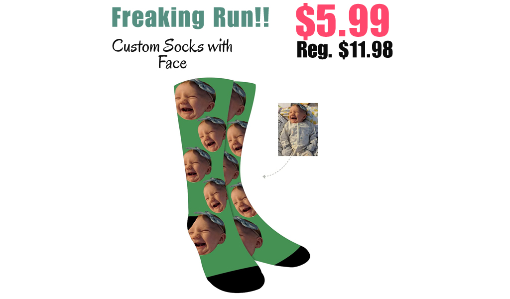 Custom Socks with Face Only $5.99 Shipped on Amazon (Regularly $11.98)