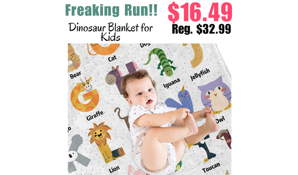 Dinosaur Blanket for Kids Only $16.49 Shipped on Amazon (Regularly $32.99)