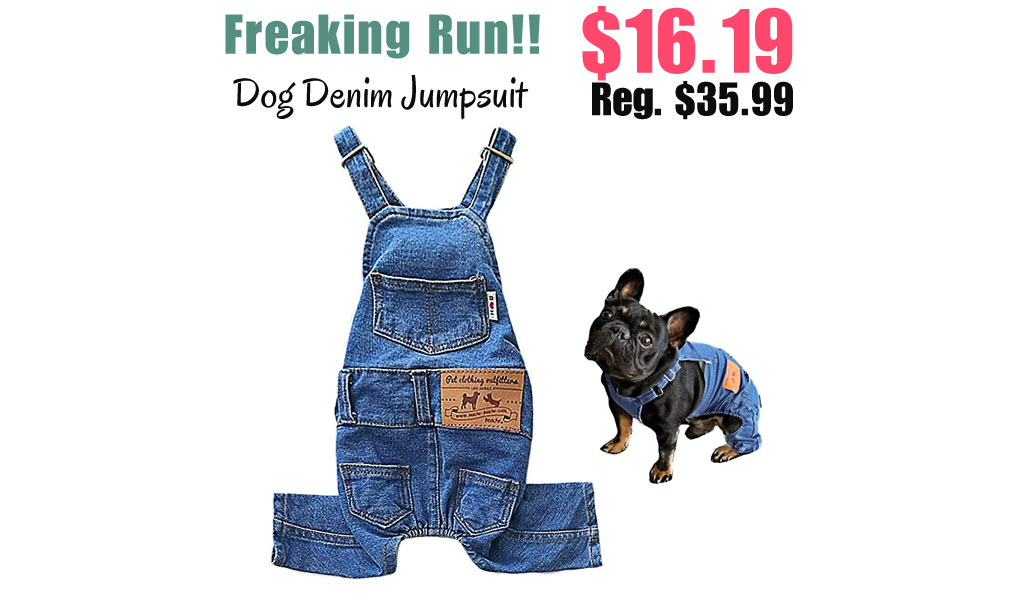 Dog Denim Jumpsuit Only $16.19 Shipped on Amazon (Regularly $35.99)