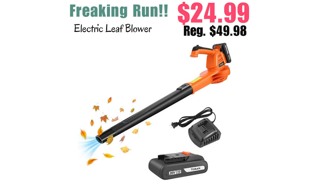 Electric Leaf Blower Only $24.99 Shipped on Amazon (Regularly $49.98)