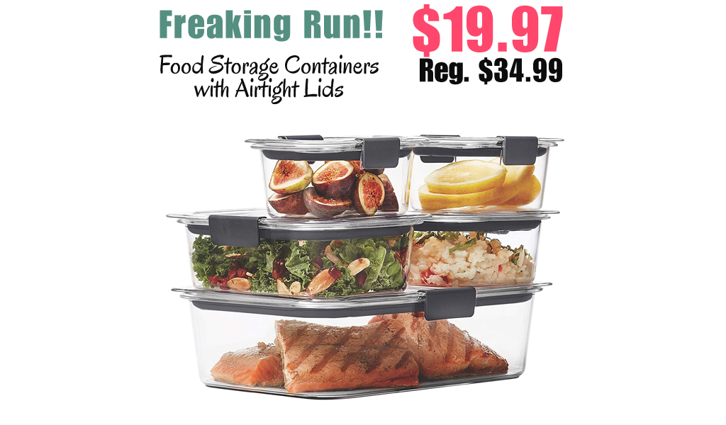 Food Storage Containers with Airtight Lids Only $19.97 Shipped on Amazon (Regularly $34.99)