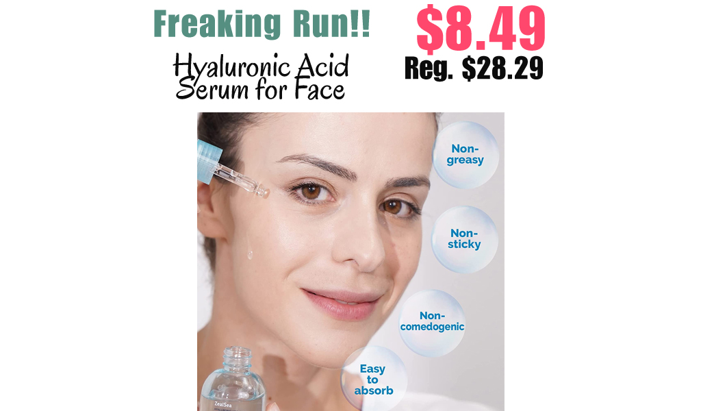 Hyaluronic Acid Serum for Face Only $8.49 Shipped on Amazon (Regularly $28.29)