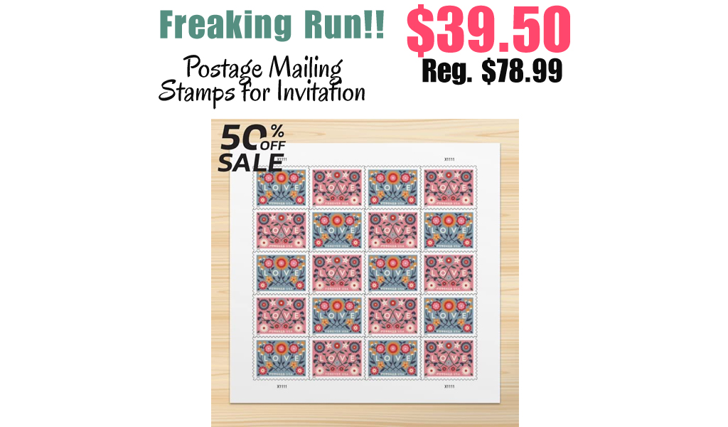 Postage Mailing Stamps for Invitation Only $39.50 Shipped on Amazon (Regularly $78.99)