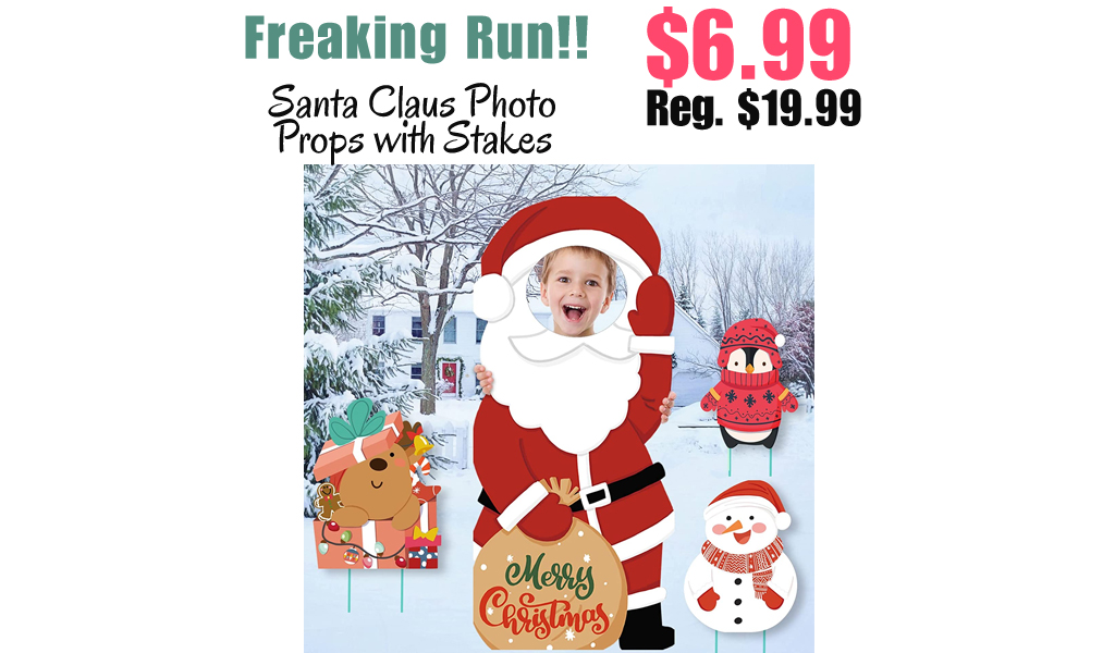 Santa Claus Photo Props with Stakes Only $6.99 Shipped on Amazon (Regularly $19.99)