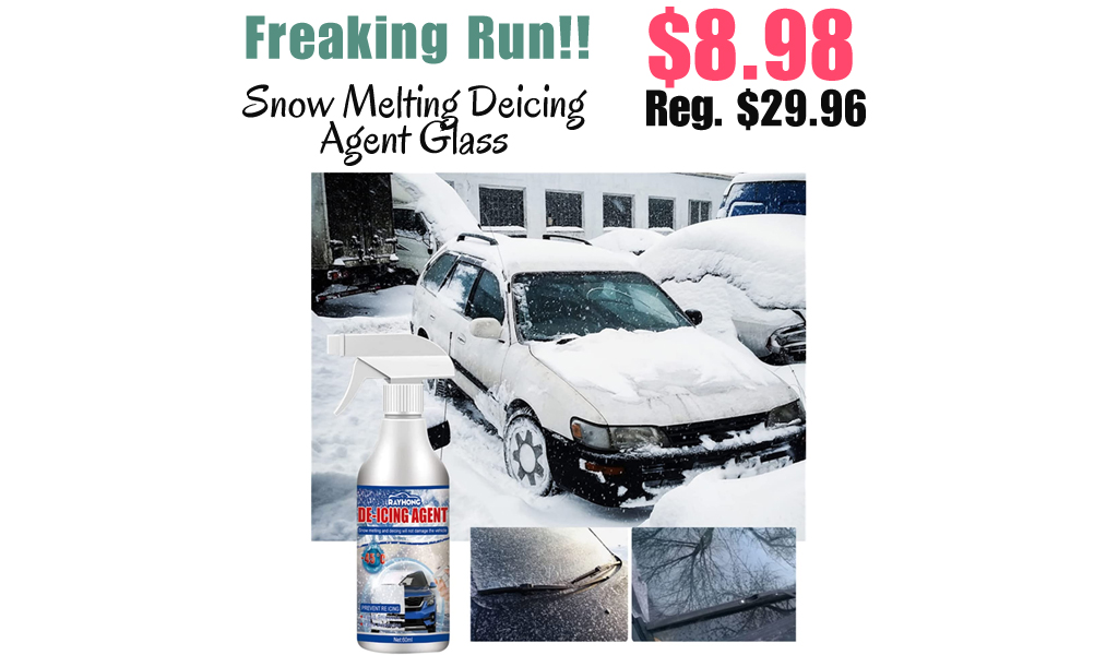 Snow Melting Deicing Agent Glass Only $8.98 Shipped on Amazon (Regularly $29.96)