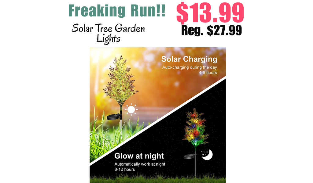 Solar Tree Garden Lights Only $13.99 Shipped on Amazon (Regularly $27.99)