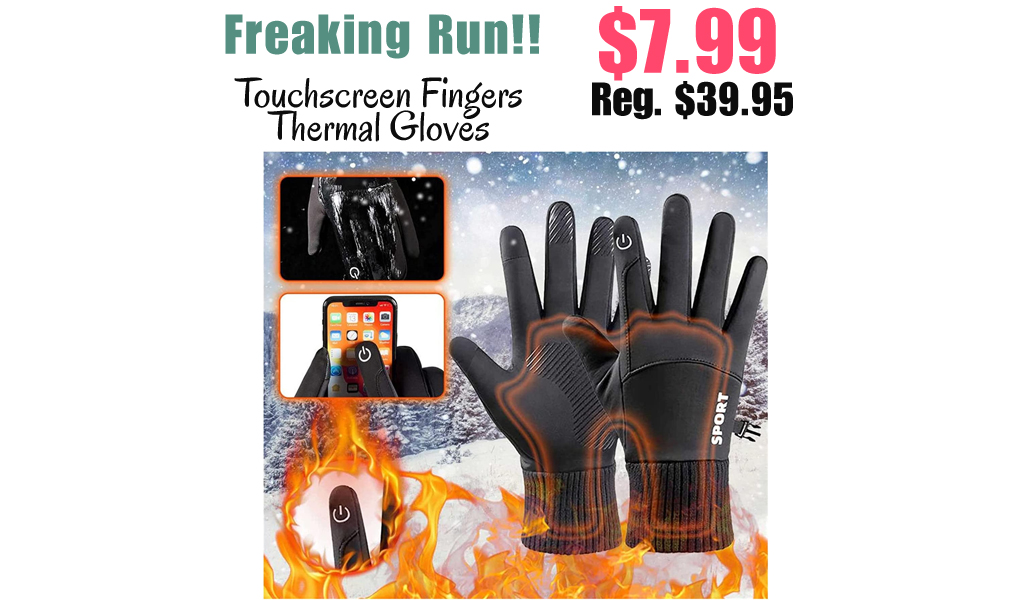 Touchscreen Fingers Thermal Gloves Only $7.99 Shipped on Amazon (Regularly $39.95)
