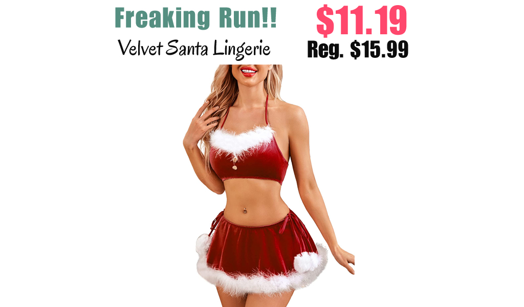 Velvet Santa Lingerie Only $11.19 Shipped on Amazon (Regularly $15.99)