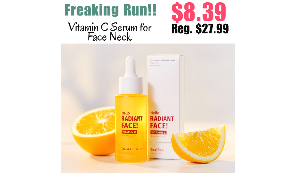 Vitamin C Serum for Face Neck Only $8.39 Shipped on Amazon (Regularly $27.99)