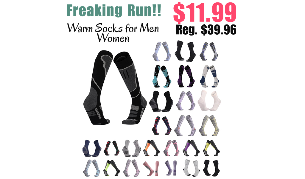 Warm Socks for Men Women Only $11.99 Shipped on Amazon (Regularly $39.96)