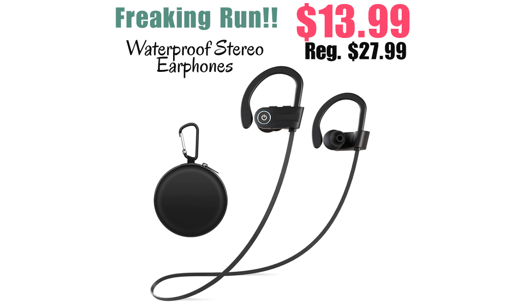 Waterproof Stereo Earphones Only $13.99 Shipped on Amazon (Regularly $27.99)