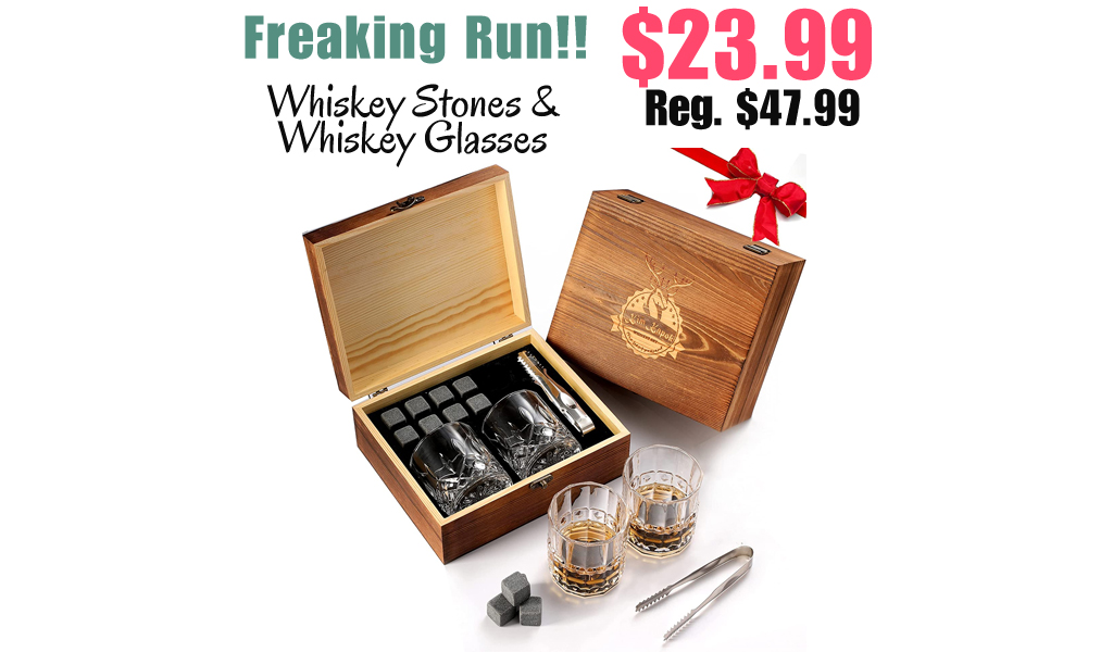 Whiskey Stones & Whiskey Glasses Only $23.99 Shipped on Amazon (Regularly $47.99)