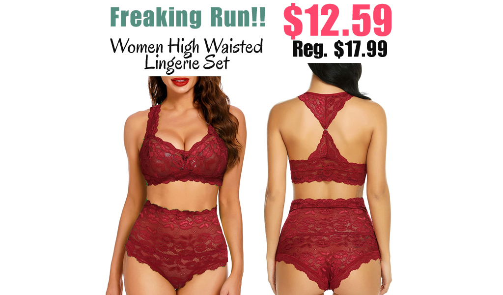 Women High Waisted Lingerie Set Only $12.59 Shipped on Amazon (Regularly $17.99)