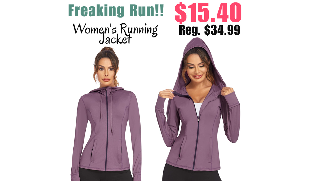 Women's Running Jacket Only $15.40 Shipped on Amazon (Regularly $34.99)