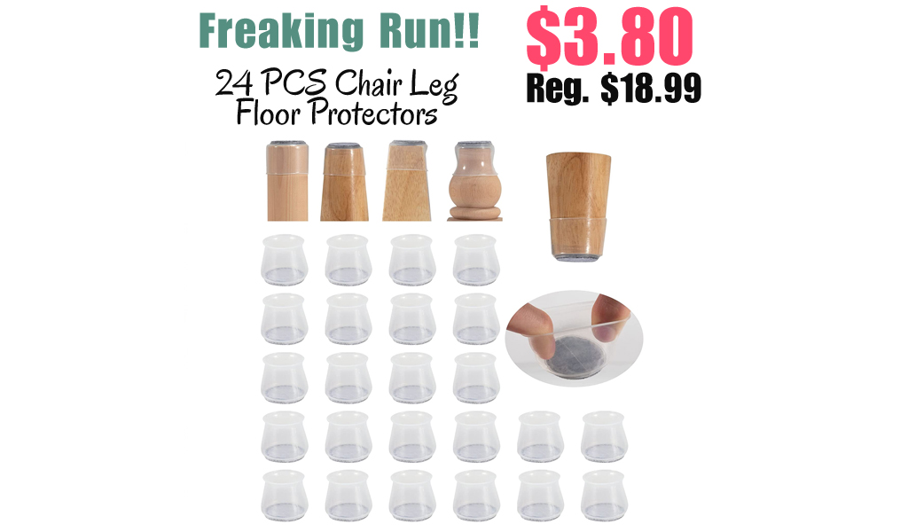 24 PCS Chair Leg Floor Protectors Only $3.80 Shipped on Amazon (Regularly $18.99)