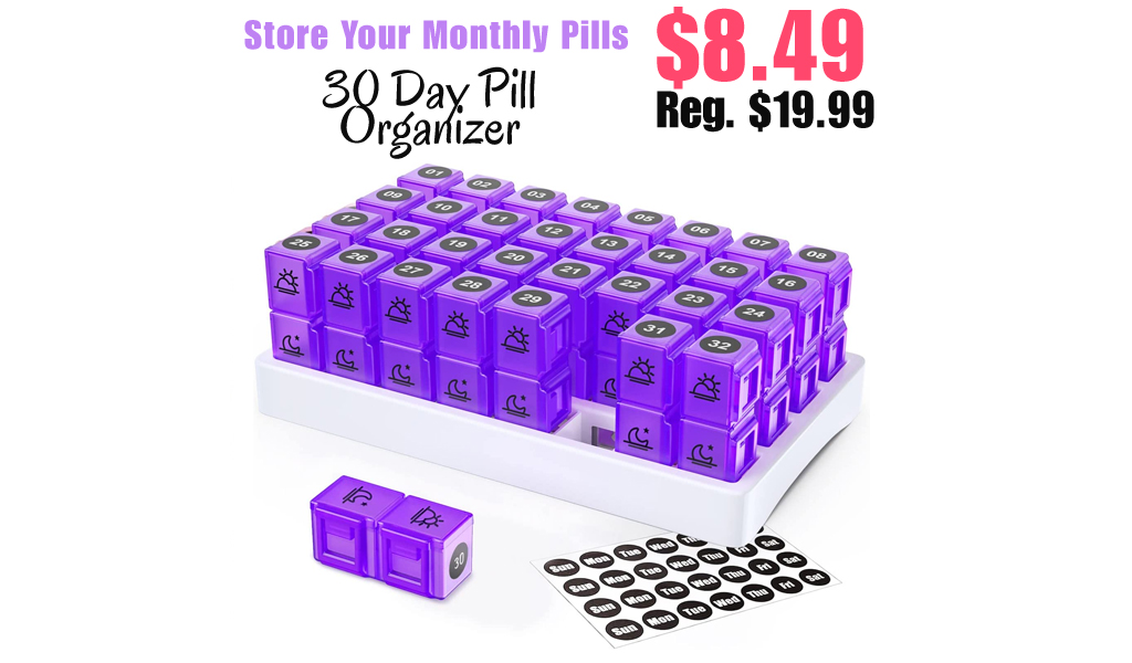 30 Day Pill Organizer Only $8.49 Shipped on Amazon (Regularly $19.99)