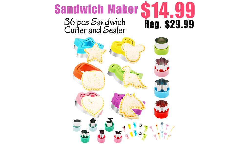 36 pcs Sandwich Cutter and Sealer Only $14.99 Shipped on Amazon (Regularly $29.99)