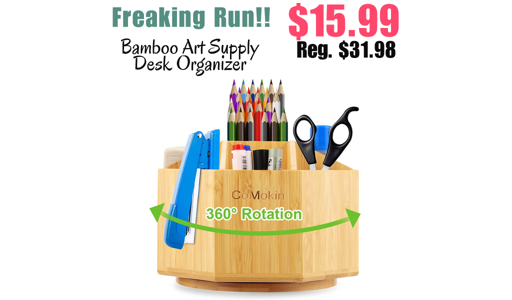 Bamboo Art Supply Desk Organizer Only $15.99 Shipped on Amazon (Regularly $31.98)