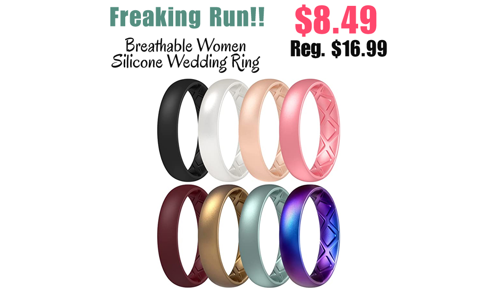 Breathable Women Silicone Wedding Ring Only $8.49 Shipped on Amazon (Regularly $16.99)