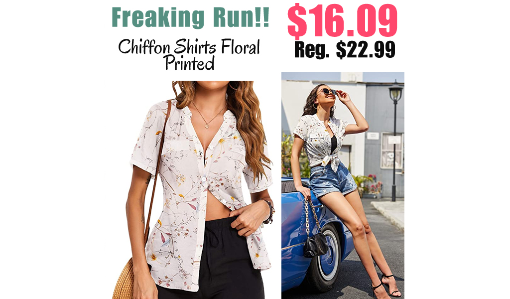Chiffon Shirts Floral Printed Only $16.09 Shipped on Amazon (Regularly $22.99)