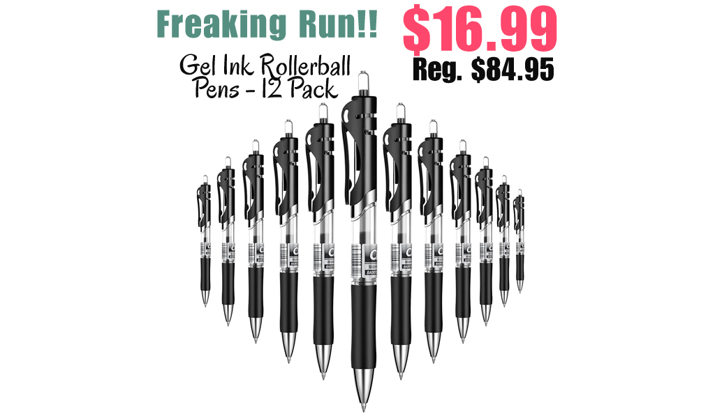 Gel Ink Rollerball Pens - 12 Pack Only $16.99 Shipped on Amazon (Regularly $84.95)