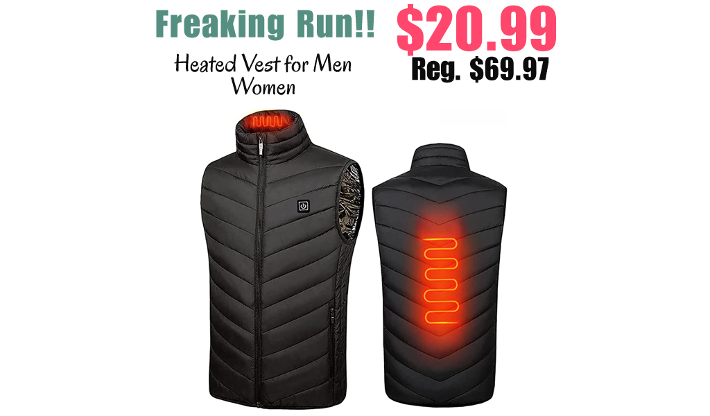 Heated Vest for Men Women Only $20.99 Shipped on Amazon (Regularly $69.97)