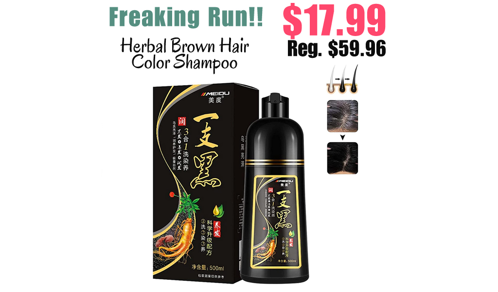 Herbal Brown Hair Color Shampoo Only $17.99 Shipped on Amazon (Regularly $59.96)