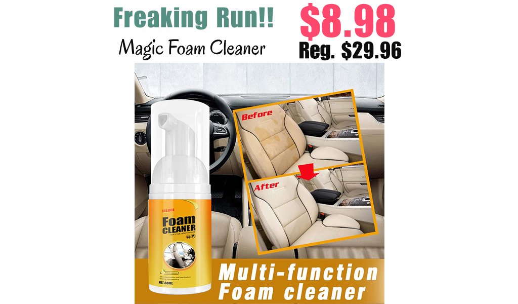 Magic Foam Cleaner Only $8.98 Shipped on Amazon (Regularly $29.96)