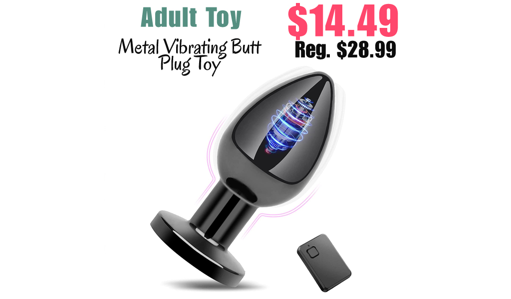 Metal Vibrating Butt Plug Toy Only $14.49 Shipped on Amazon (Regularly $28.99)