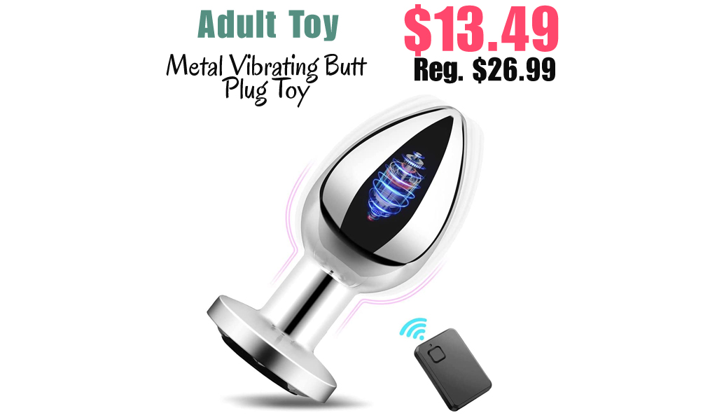Metal Vibrating Butt Plug Toy Only $13.49 Shipped on Amazon (Regularly $26.99)