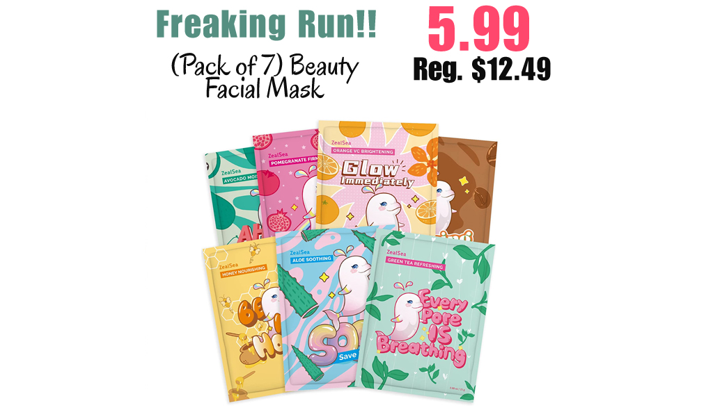 (Pack of 7) Beauty Facial Mask Only $5.99 Shipped on Amazon (Regularly $12.49)