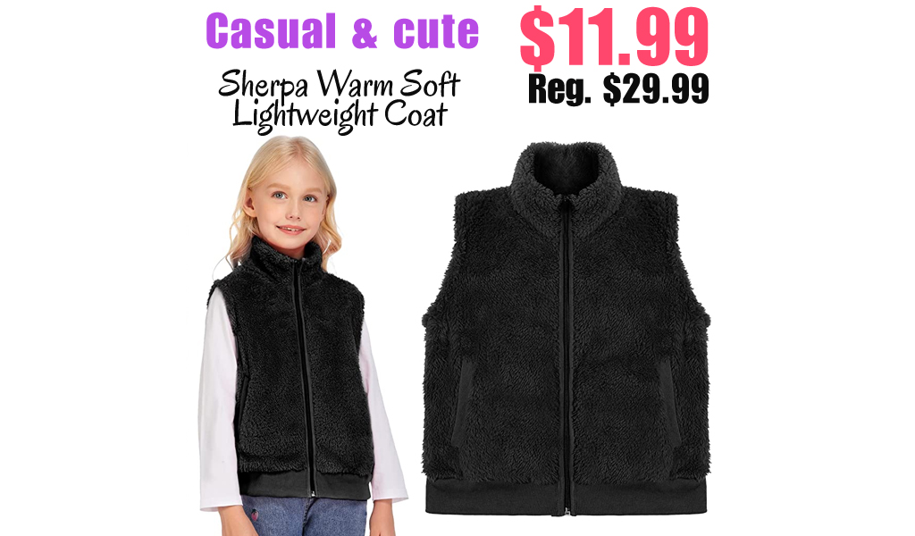 Sherpa Warm Soft Lightweight Coat Only $11.99 Shipped on Amazon (Regularly $29.99)