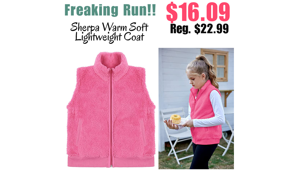 Sherpa Warm Soft Lightweight Coat Only $16.09 Shipped on Amazon (Regularly $22.99)