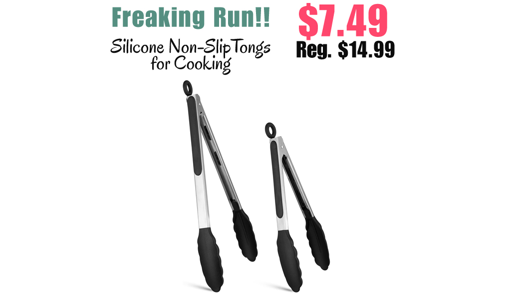 Silicone Non-SlipTongs for Cooking Only $7.49 Shipped on Amazon (Regularly $14.99)