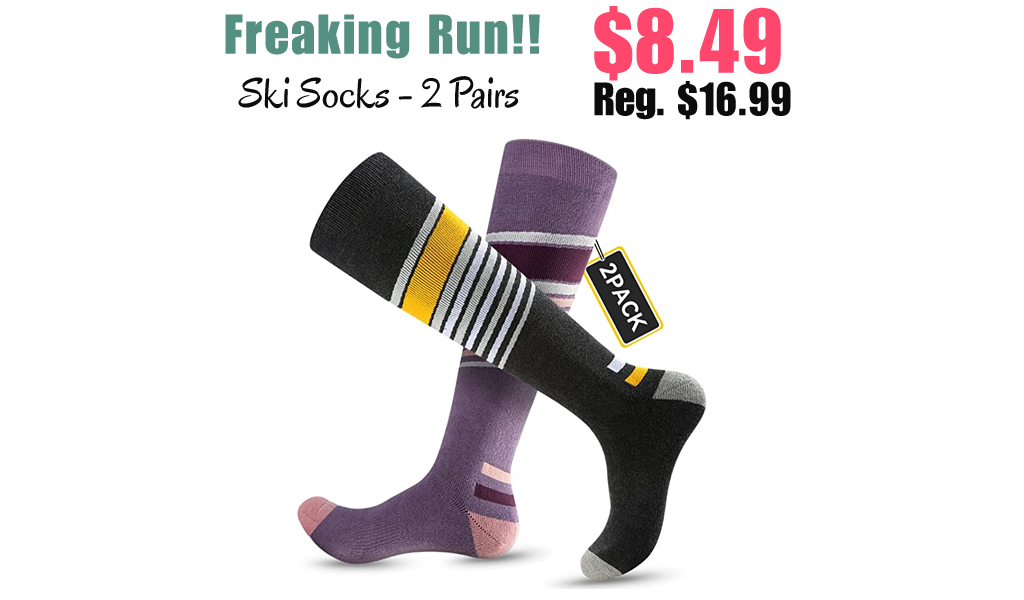 Ski Socks - 2 Pairs Only $8.49 Shipped on Amazon (Regularly $16.99)