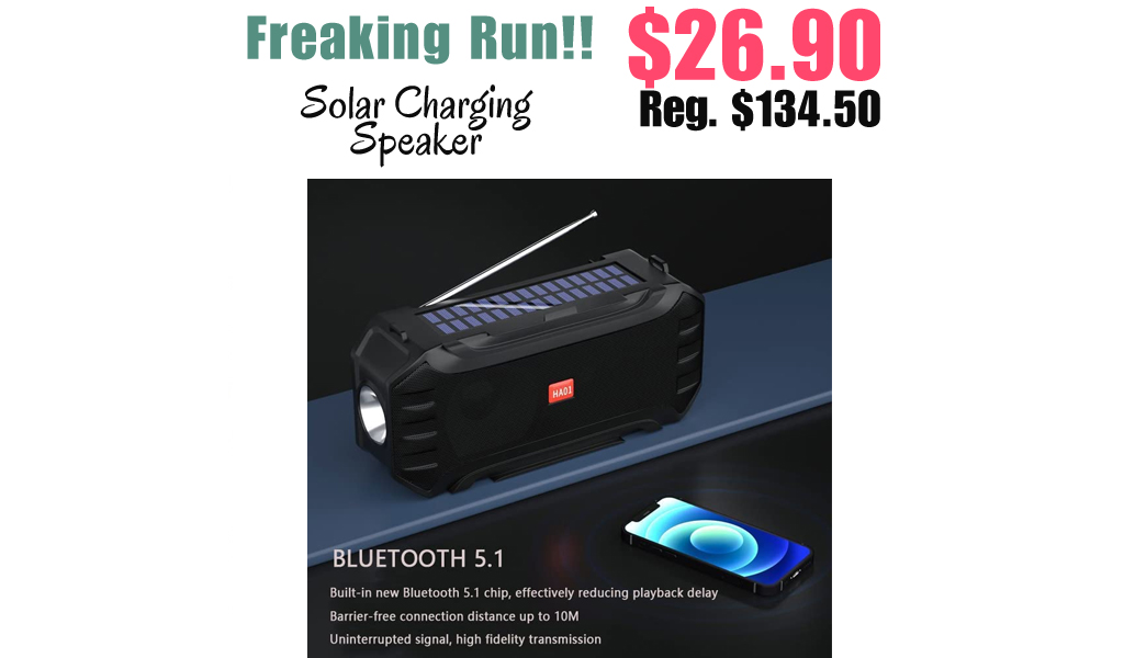 Solar Charging Speaker Only $26.90 Shipped on Amazon (Regularly $134.50)