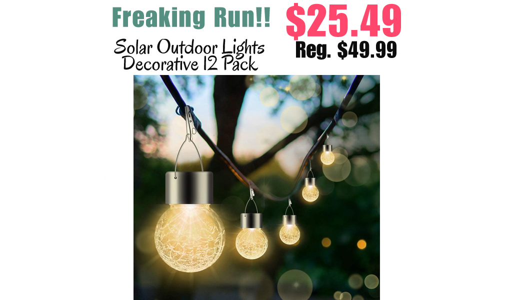 Solar Outdoor Lights Decorative 12 Pack Only $25.49 Shipped on Amazon (Regularly $49.99)