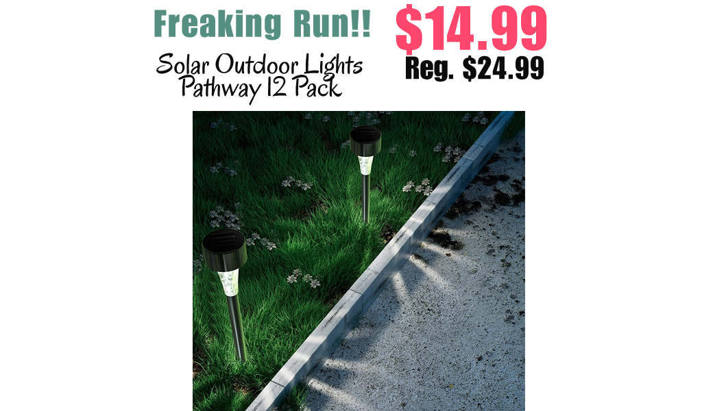 Solar Outdoor Lights Pathway 12 Pack Only $14.99 Shipped on Amazon (Regularly $24.99)