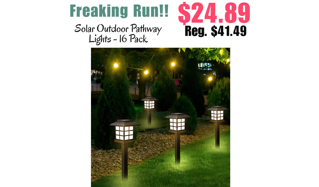 Solar Outdoor Pathway Lights - 16 Pack Only $24.89 Shipped on Amazon (Regularly $41.49)