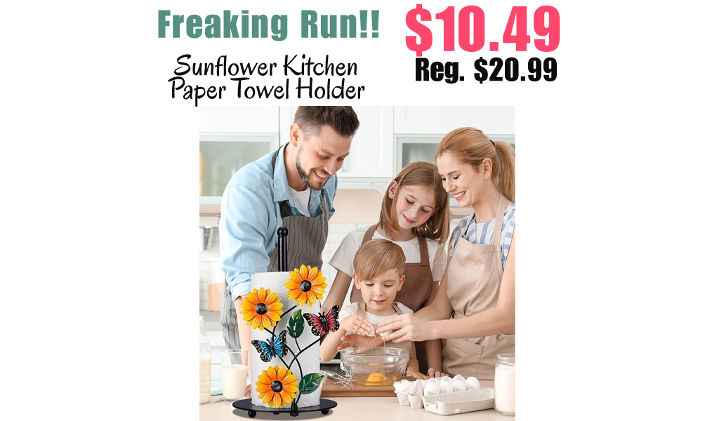 Sunflower Kitchen Paper Towel Holder Only $10.49 Shipped on Amazon (Regularly $20.99)