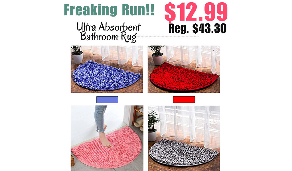 Ultra Absorbent Bathroom Rug Only $12.99 Shipped on Amazon (Regularly $43.30)