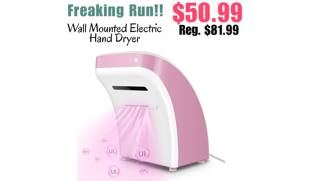 Wall Mounted Electric Hand Dryer Only $50.99 Shipped on Amazon (Regularly $81.99)
